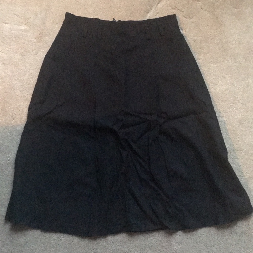 Evan-Picone Navy Blue Straight Skirt